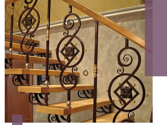 Изготовление кованых лестниц под ключ в Канске