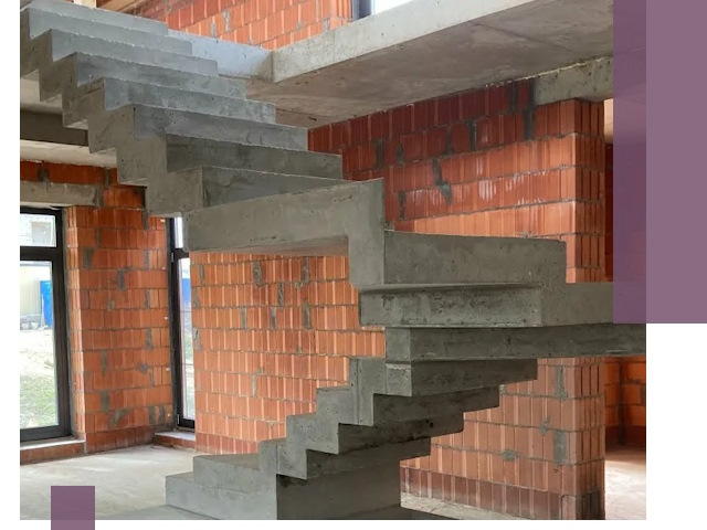 Изготовление бетонных лестниц под ключ в Канске