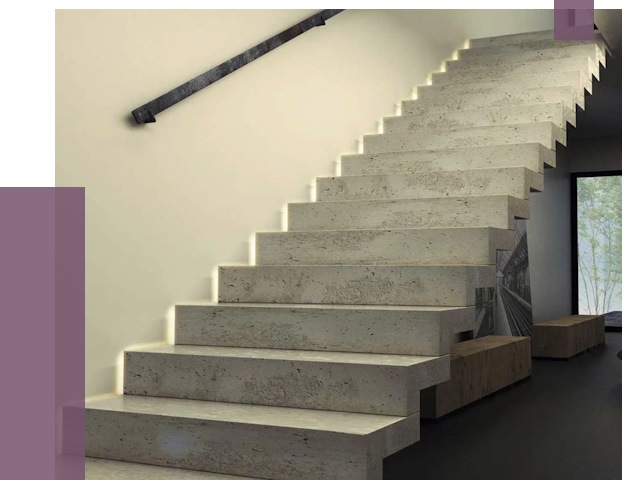 Облицовка бетонных лестниц в Канске от 4918 руб/м2 