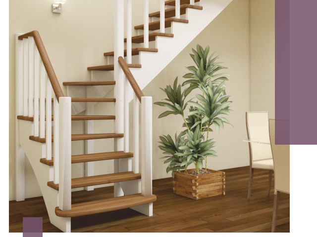 Г-образные лестницы под ключ в Канске — изготовление и монтаж