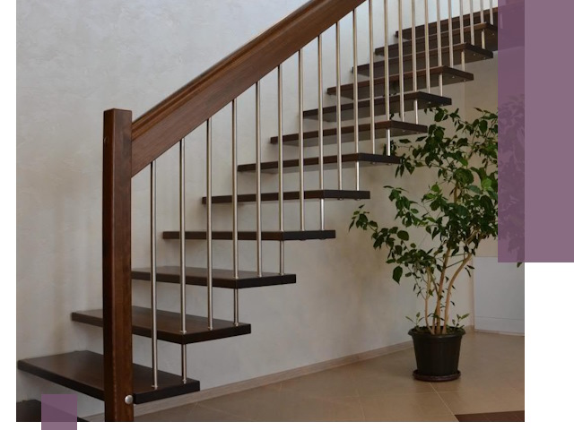 Лестницы на больцах под ключ в Канске – изготовление и монтаж