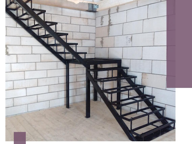 Лестницы на металлокаркасе под ключ в Канске — изготовление и монтаж