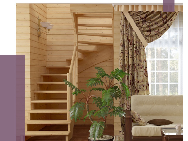 Лестницы для дачи в Канске от 81148 руб.  | ПРОЛЁТ-Кнс