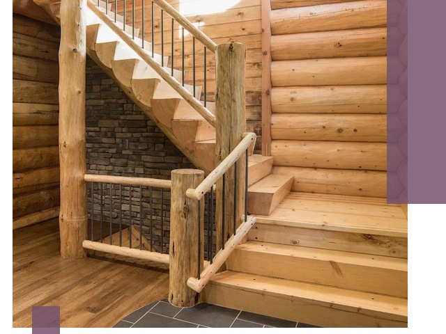 Лестницы в баню под заказ и профессиональный монтаж в Канске