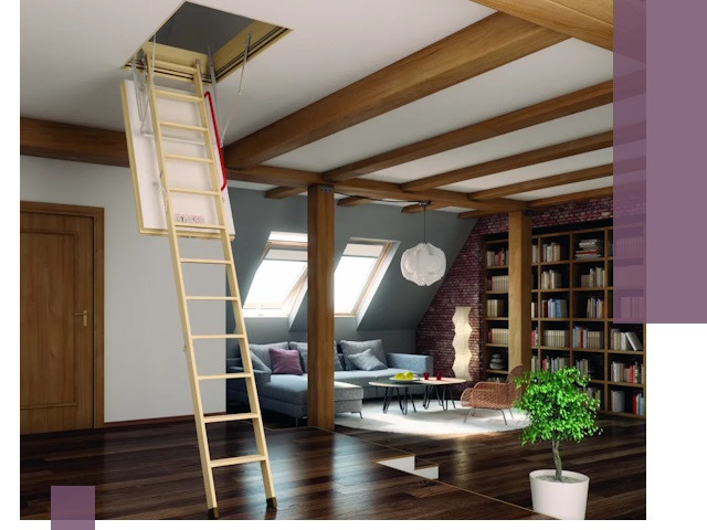 Чердачные лестницы под ключ в Канске: изготовление и монтаж