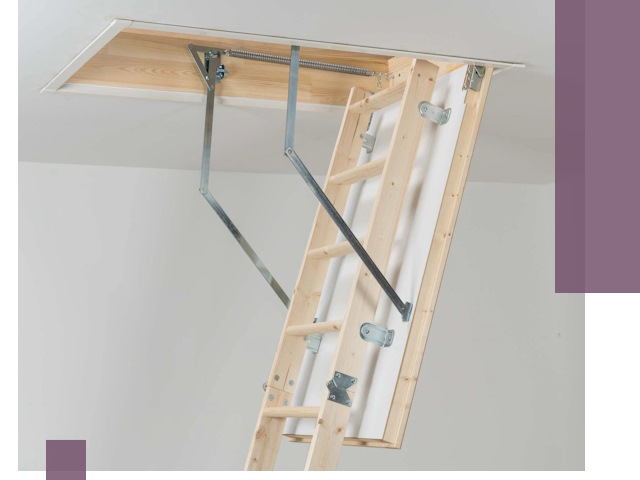 Установка чердачной лестницы под ключ в Канске