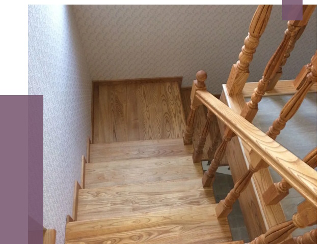 Сосновые лестницы в Канске под ключ от 8634 руб.  | ПРОЛЁТ-Кнс