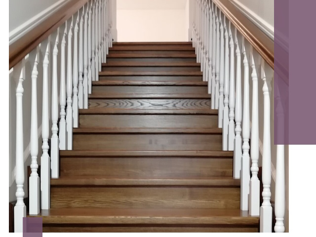 Лестницы из ясеня на заказ в Канске — изготовление и монтаж