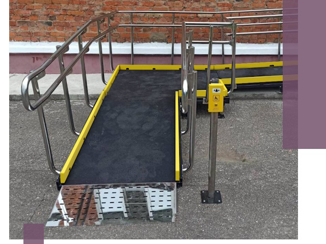 Изготовление наклонных пандусов для инвалидов в Канске