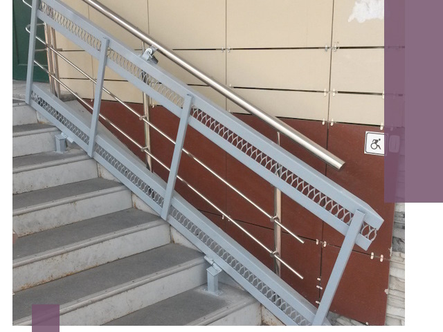 Изготовление откидных пандусов под ключ в Канске