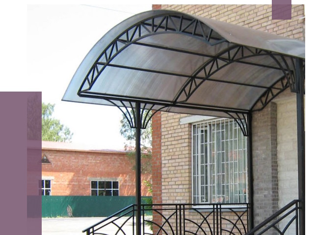 Металлические навесы и козырьки в Канске от 13661 руб.