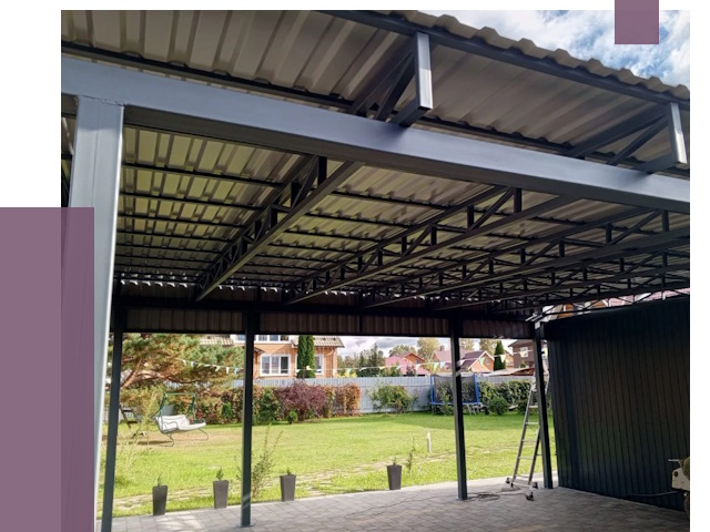 Монтаж навесов в Канске от 7869 руб. — установка навеса | ПРОЛЁТ-Кнс