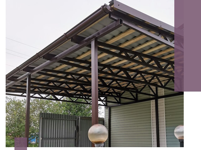 Навесы под ключ в Канске: изготовление, монтаж и гарантия