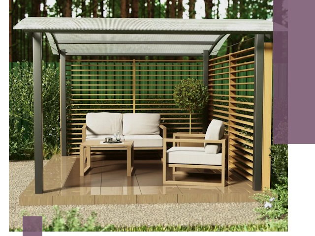 Навесы для дачи в Канске: изготовление, монтаж и демонтаж