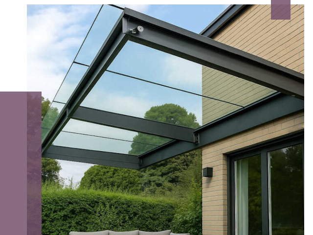 Стеклянные навесы и козырьки в Канске от 13115 руб.