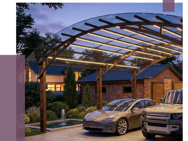 Металлические навесы в Канске от 13552 руб. под ключ — ПРОЛЁТ-Кнс