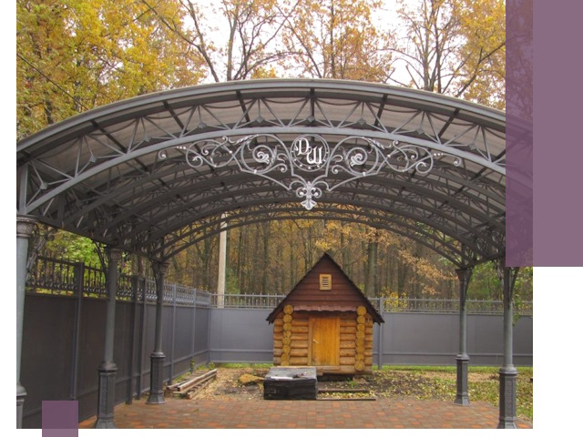 Кованые навесы премиум-класса под заказ в Канске