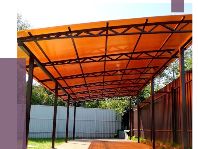 Односкатные навесы под ключ в Канске от 14044 руб. 