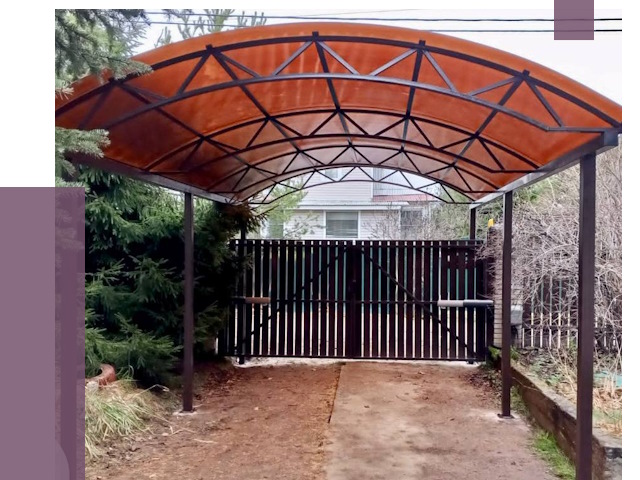 Арочные навесы в Канске от 13607 руб. — изготовление и монтаж | ПРОЛЁТ-Кнс