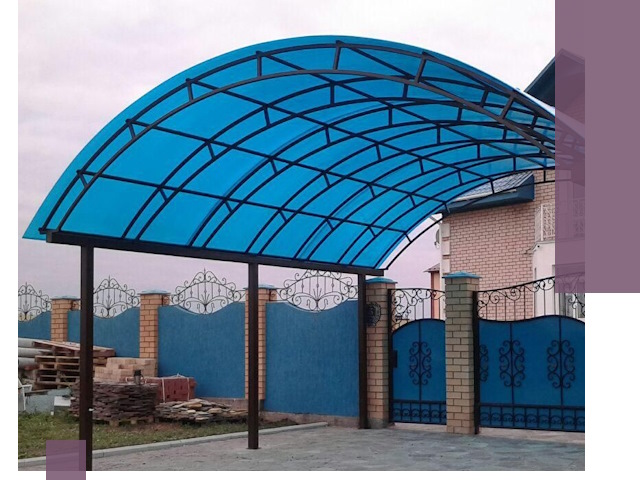 Арочные навесы под ключ в Канске — изготовление и монтаж