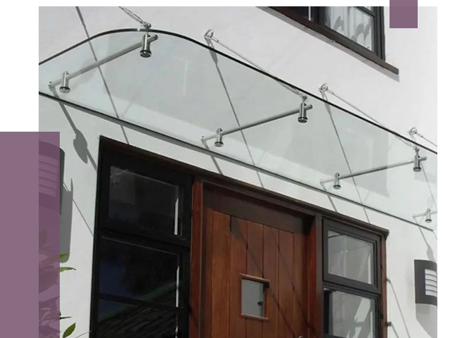 Стеклянные козырьки в Канске от 20219 руб. | ПРОЛЁТ-Кнс