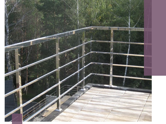 Парапеты из нержавеющей стали в Канске — изготовление и монтаж