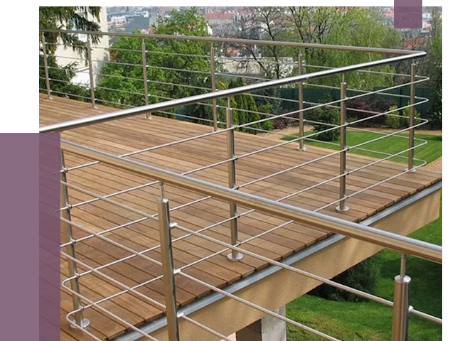 Алюминиевые парапеты в Канске под ключ от 8306 руб. 