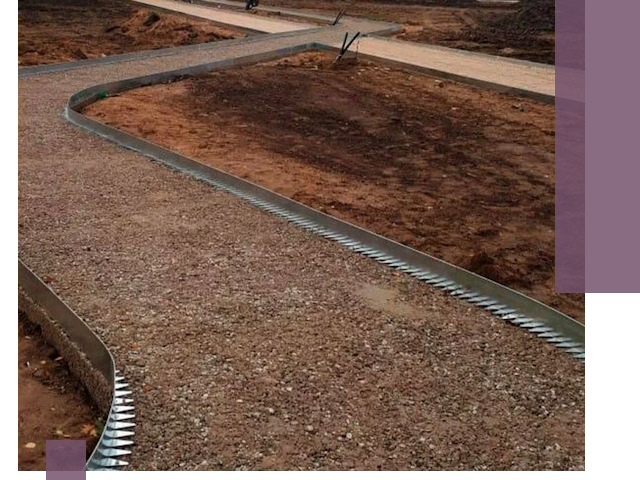 Металлические бордюры под ключ в Канске — изготовление и монтаж