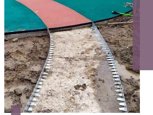 Металлические бордюры для дорожек в Канске — монтаж и изготовление