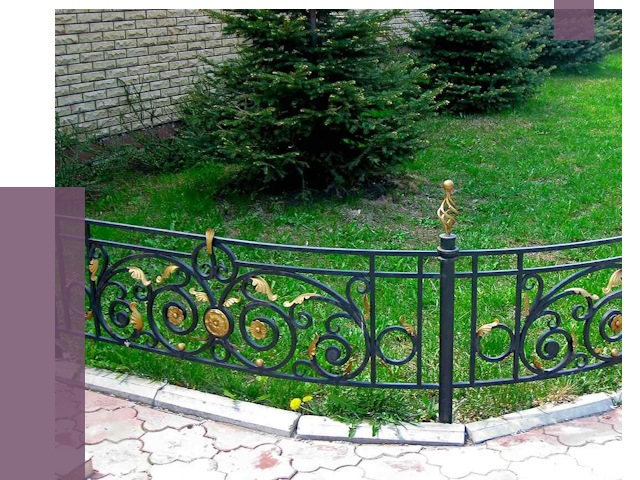 Кованые газонные ограждения в Канске от 8142 руб. — ПРОЛЁТ-Кнс
