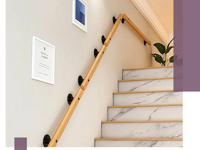 Поручни металлические и деревянные под ключ в Канске