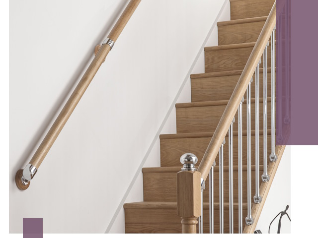 Пристенные поручни из стали и нержавейки под монтаж в Канске